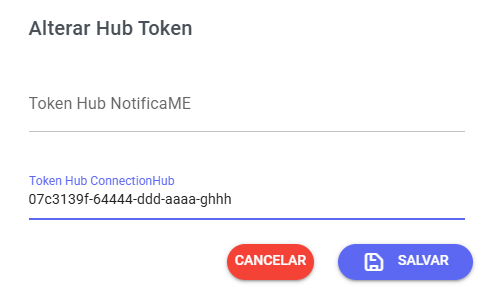 Copie o Access Token